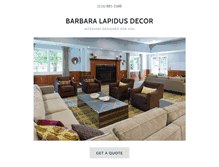 Tablet Screenshot of barbaralapidusdecor.com